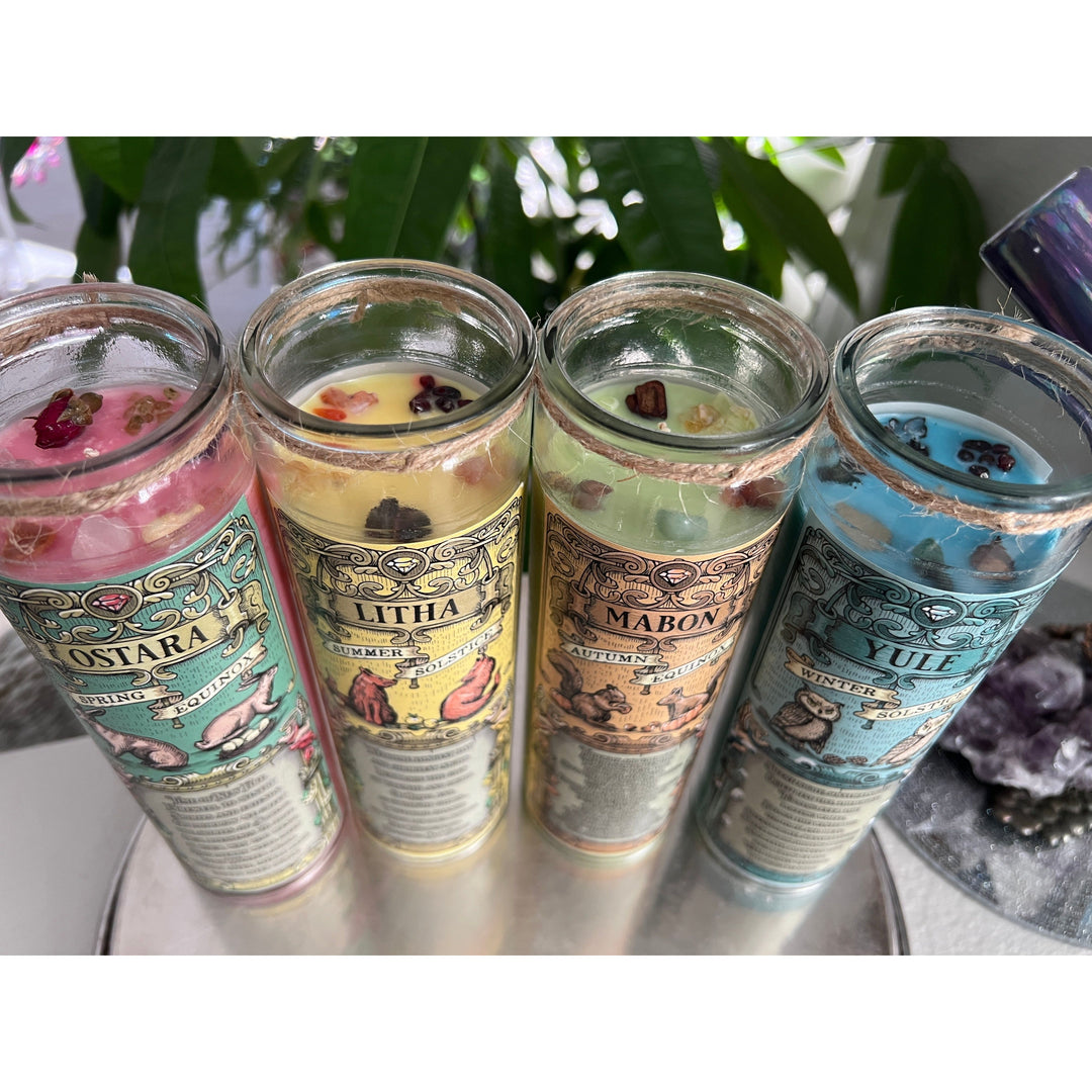 Wheel of the Year - Solar Festivals Prayer Jar Set