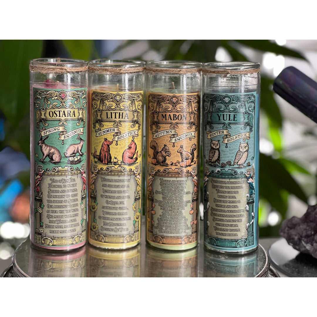 Wheel of the Year - Solar Festivals Prayer Jar Set