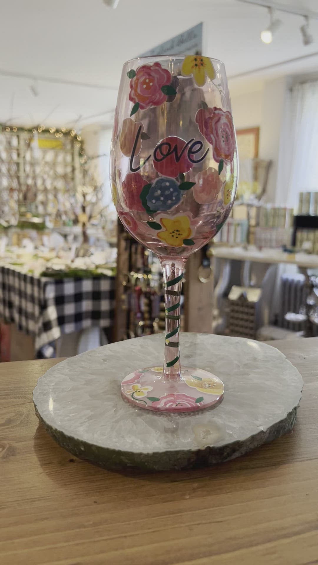 Love Wine Glass by Lolita