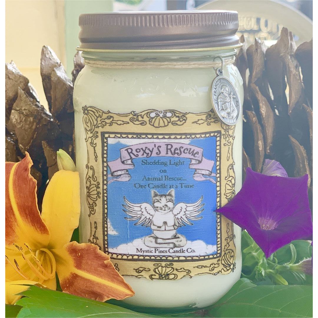Roxy's Rescue Candle - Animal Rescue - Mystic Pines Candle Co. 