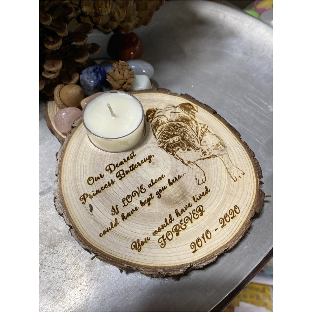 Mystic Pine Custom Pet Memorial & Tea light Set