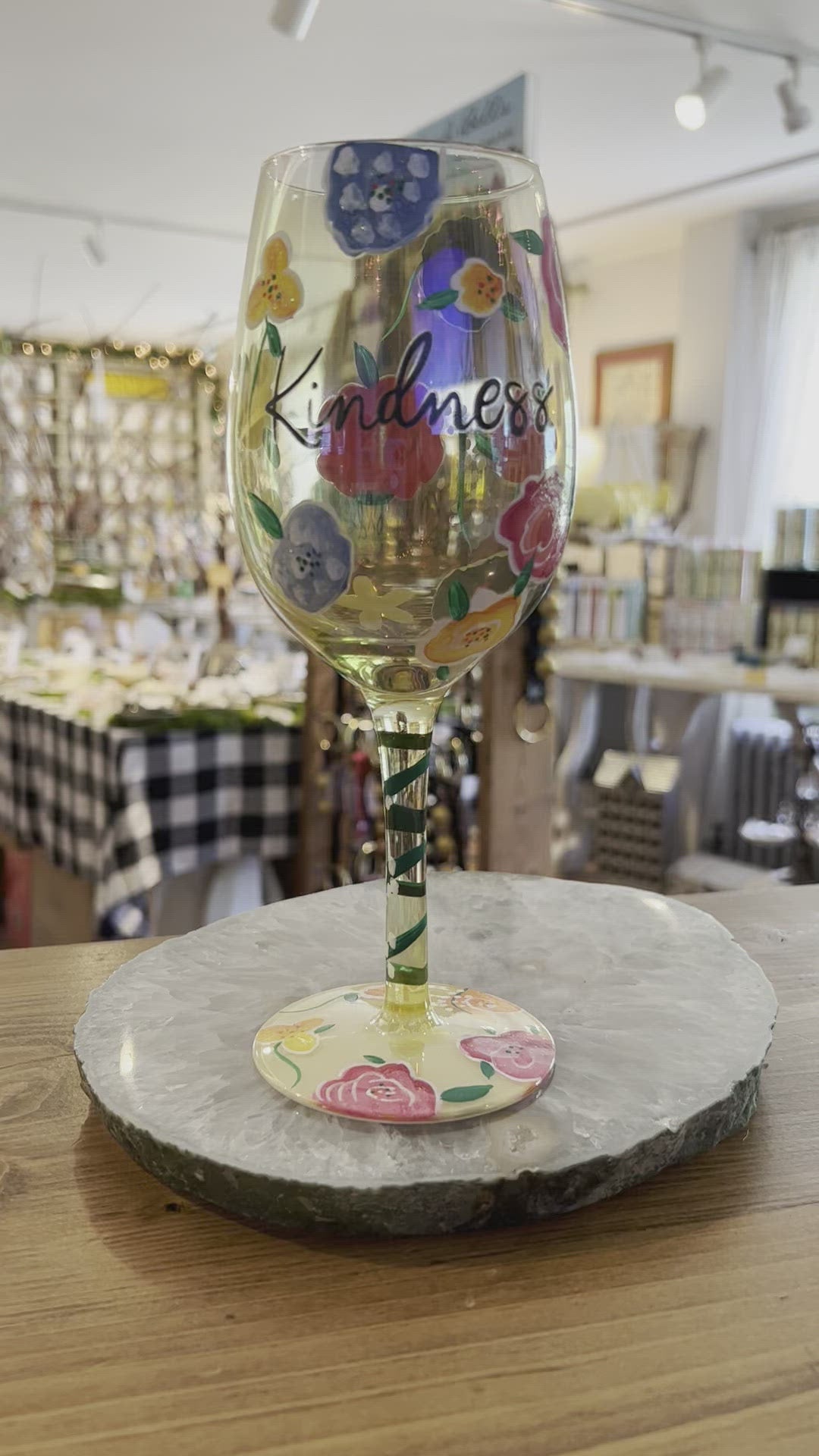 Kindness Wine Glass by Lolita