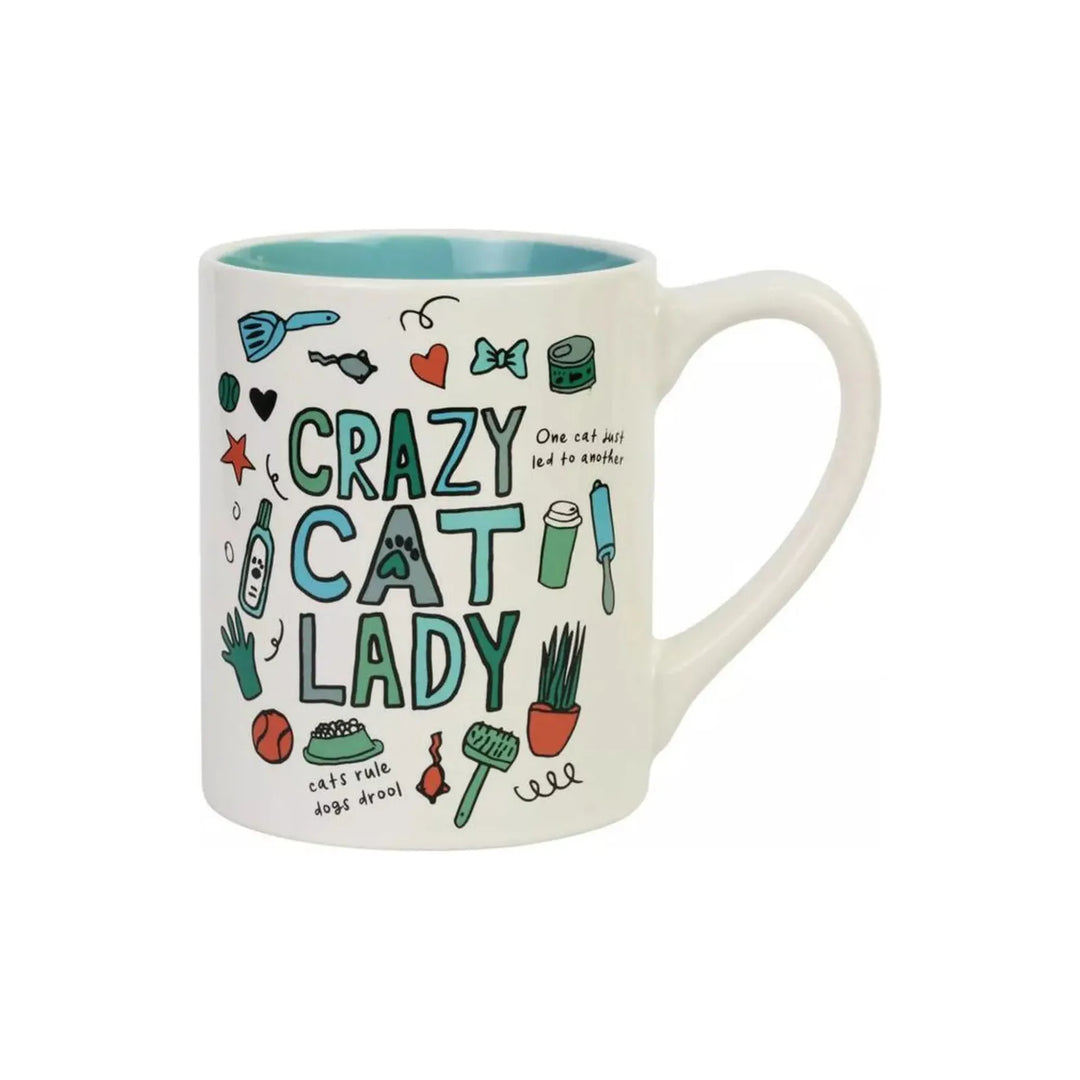 Crazy Cat Lady 14 oz Mug - Our Name is Mud - Enesco