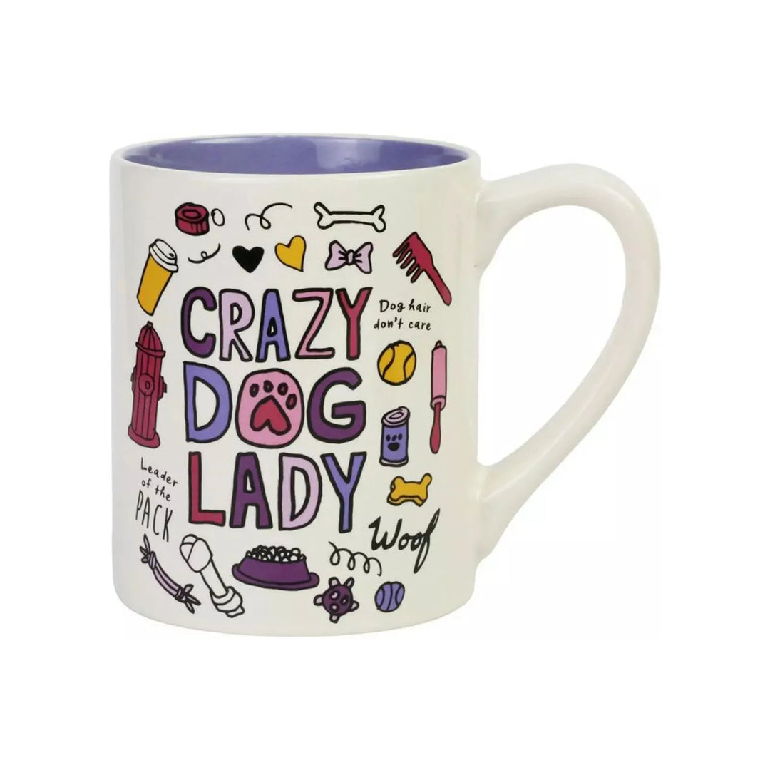 Crazy Dog Lady 14 oz Mug - Our Name is Mud - Enesco