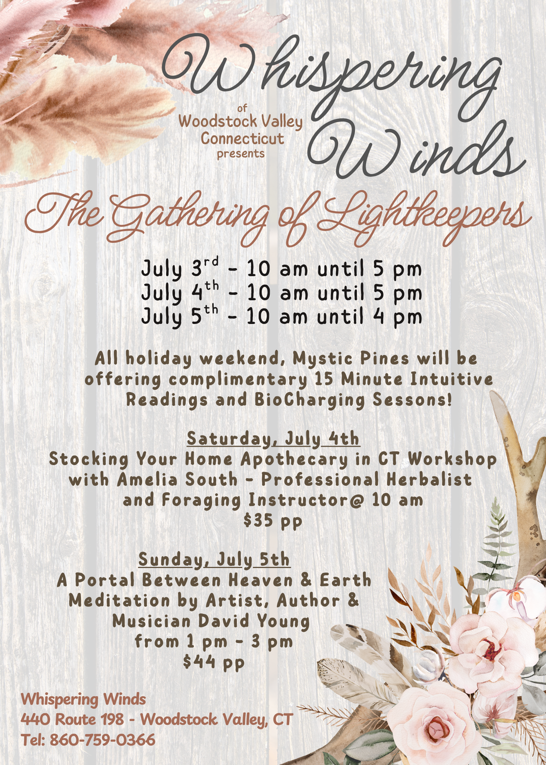 David Young - The Gathering of Lightkeepers Event - Sunday, July 5, 2026