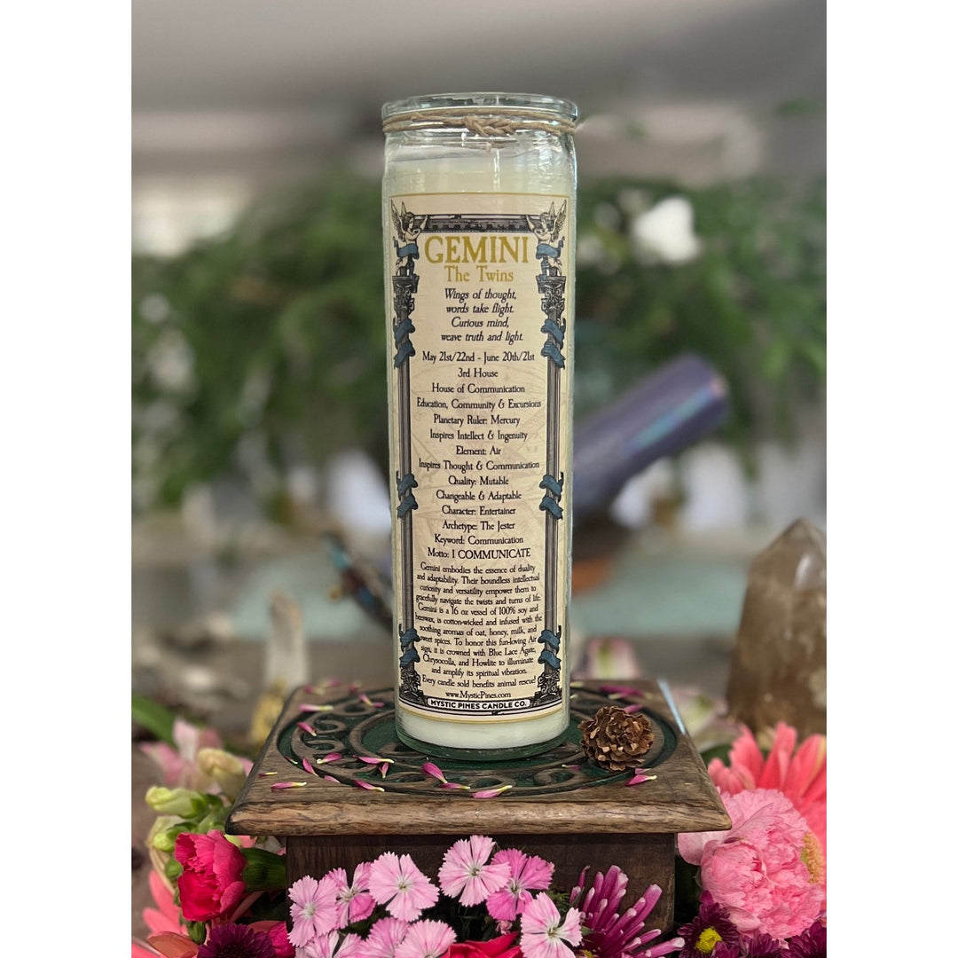 Gemini Zodiac Candle