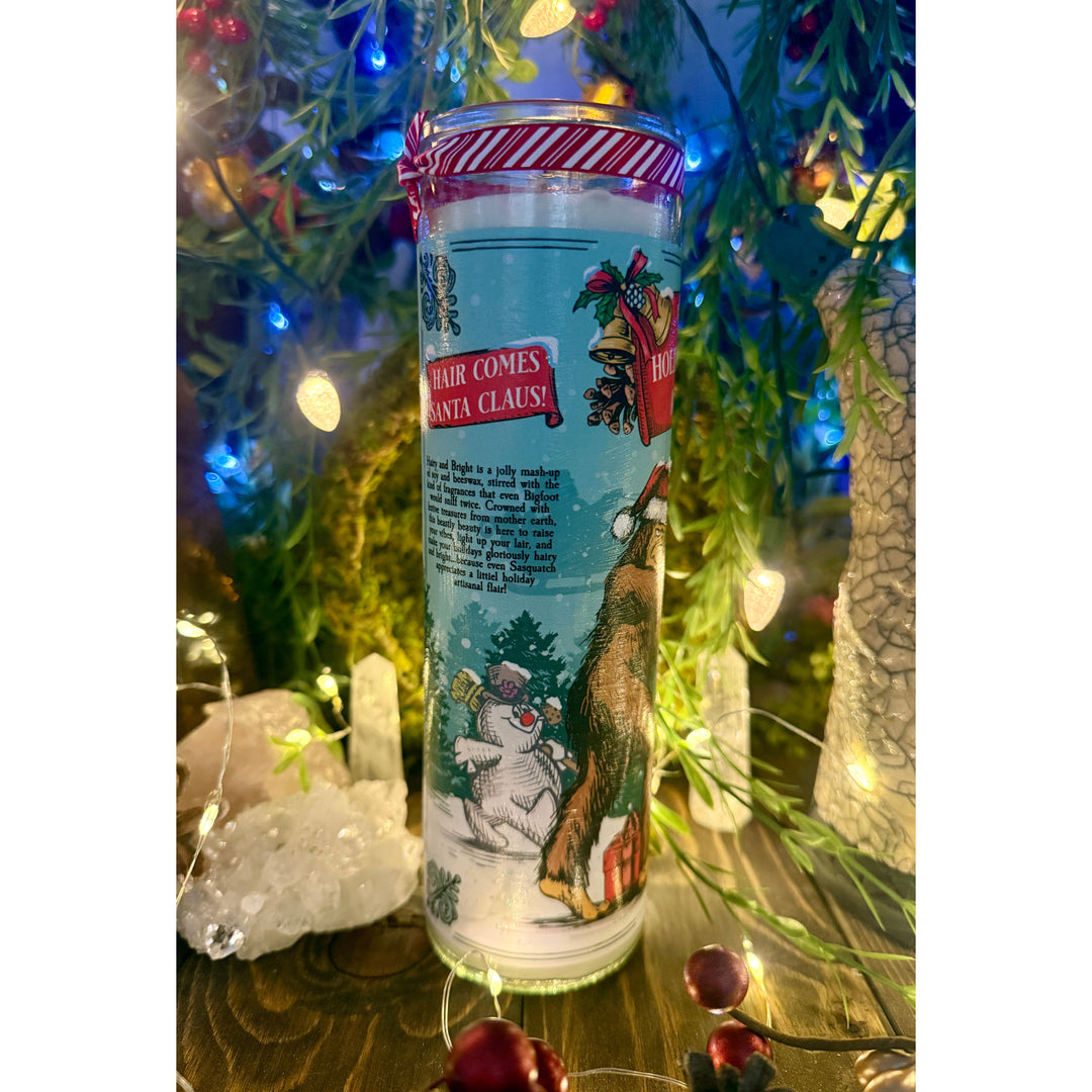 Hairy & Bright Holiday Candle