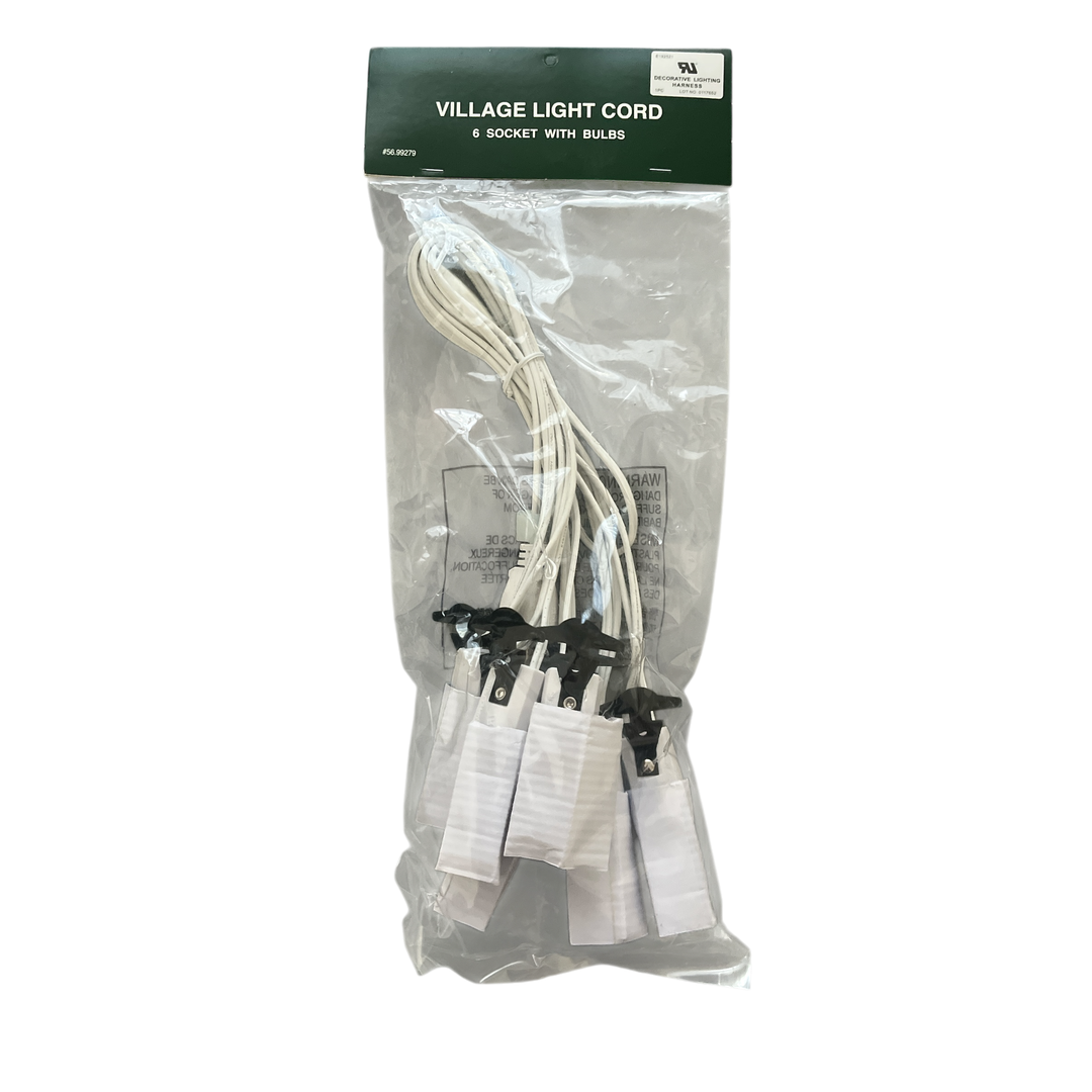 Village 6 Socket LIght Set - Department 56