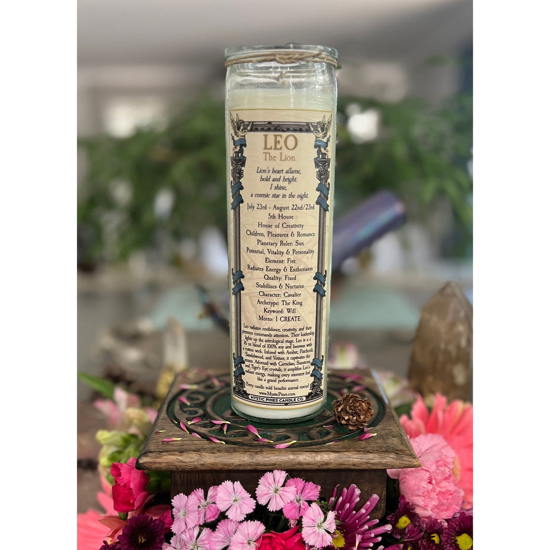 Leo Zodiac Candle