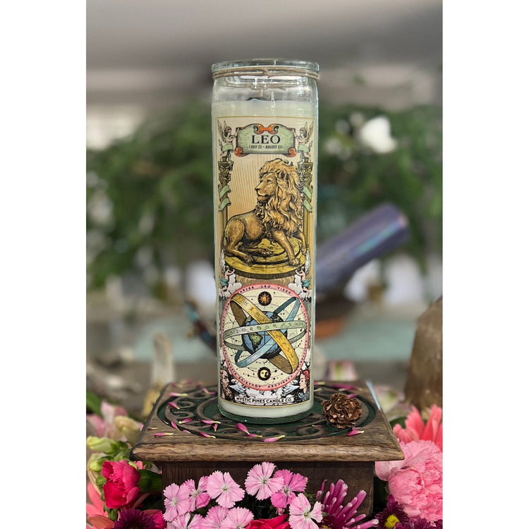 Leo Zodiac Candle