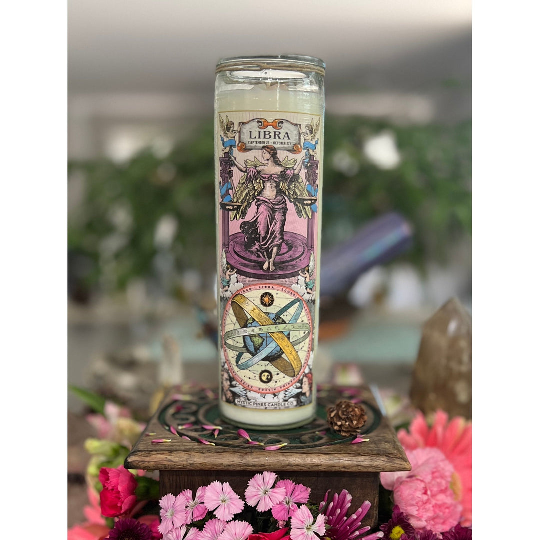 Libra Zodiac Candle