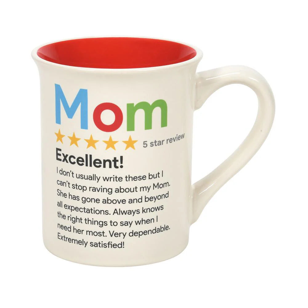 Mom 5 Star Review Mug - Our Name is Mud - Enesco