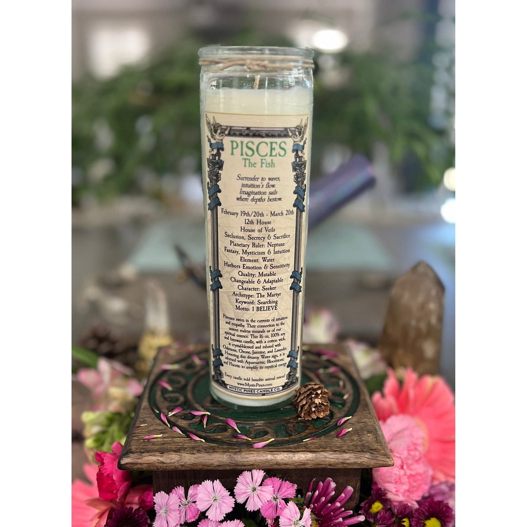 Pisces Zodiac Candle