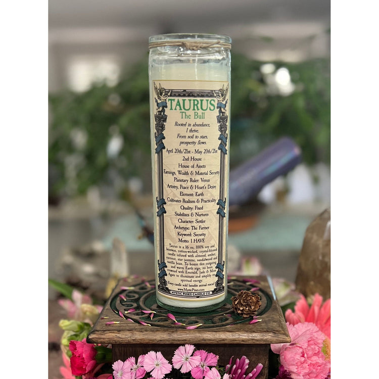 Taurus Zodiac Candle