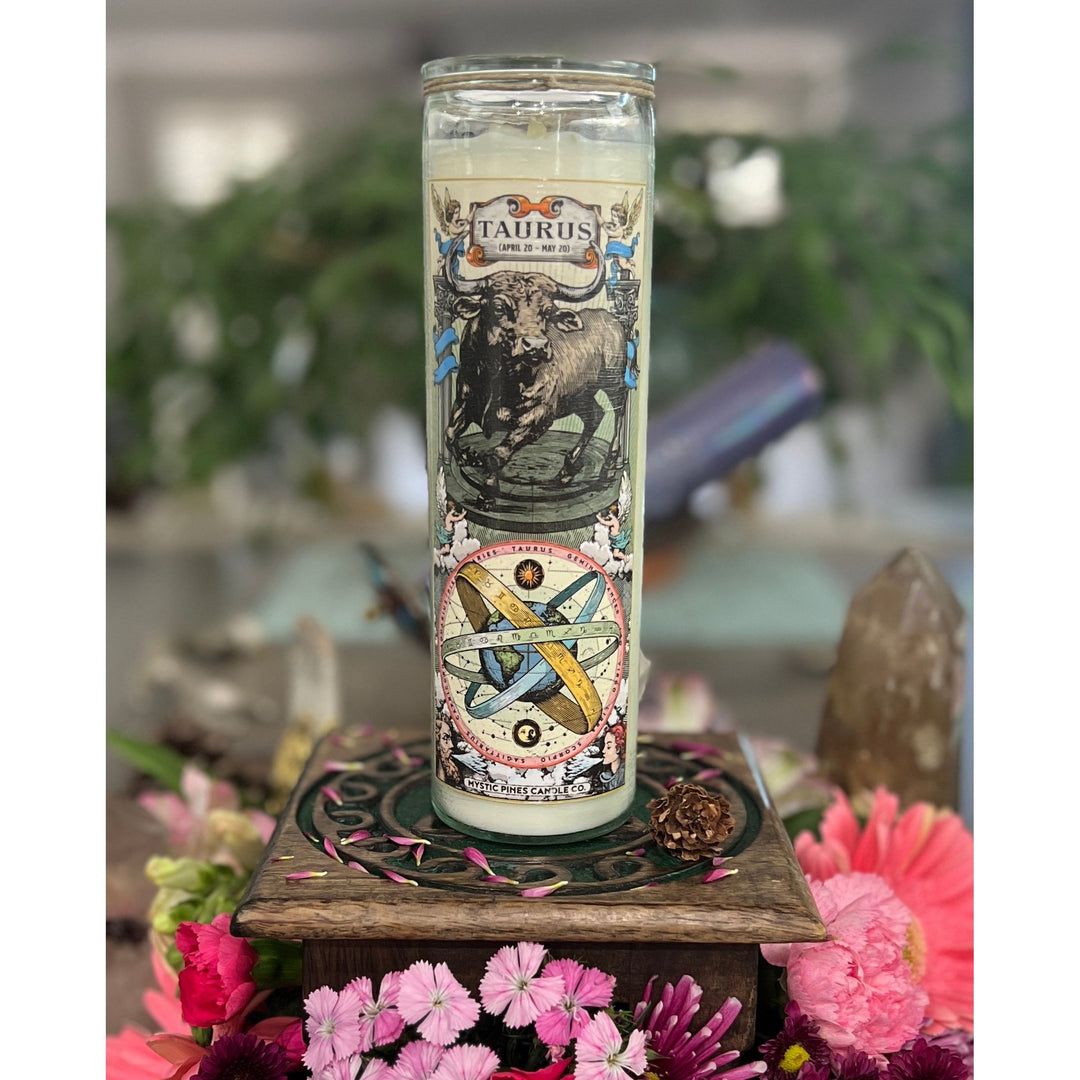 Taurus Zodiac Candle