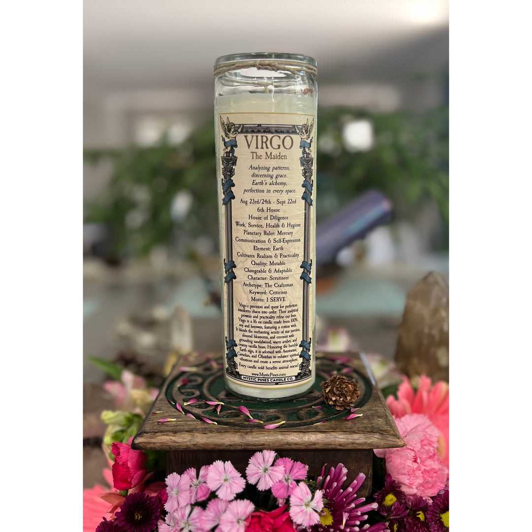 Virgo Zodiac Candle