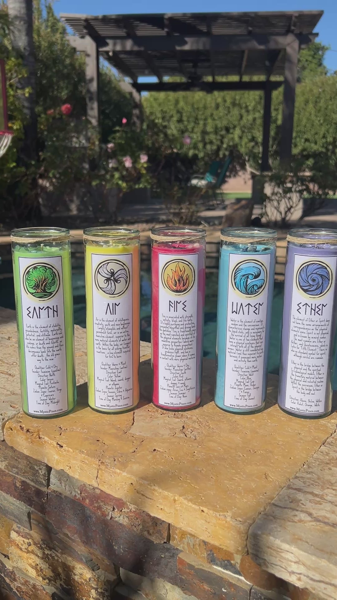 5 Elements Intention Candles