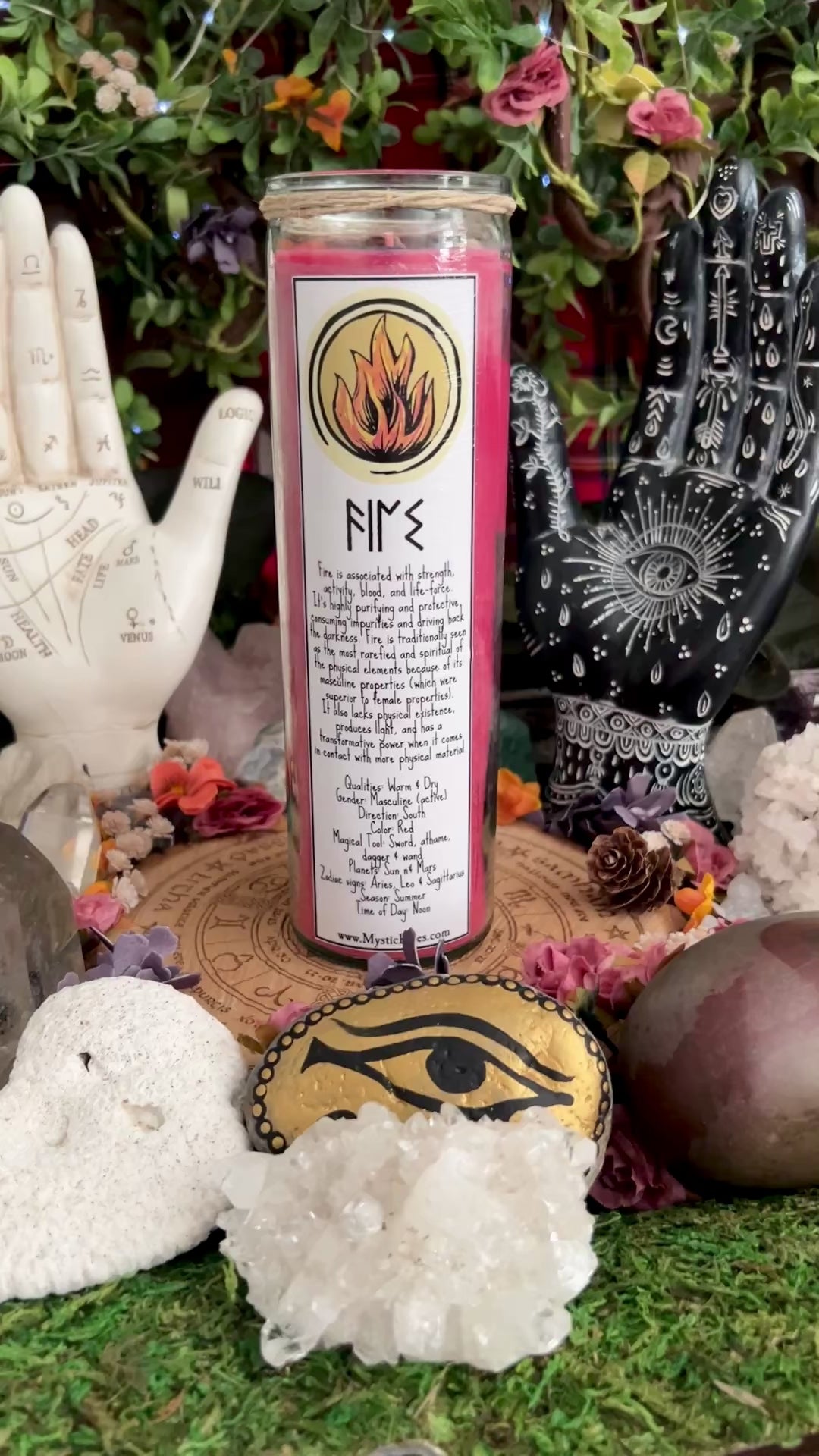 Element of Fire Intention Candle