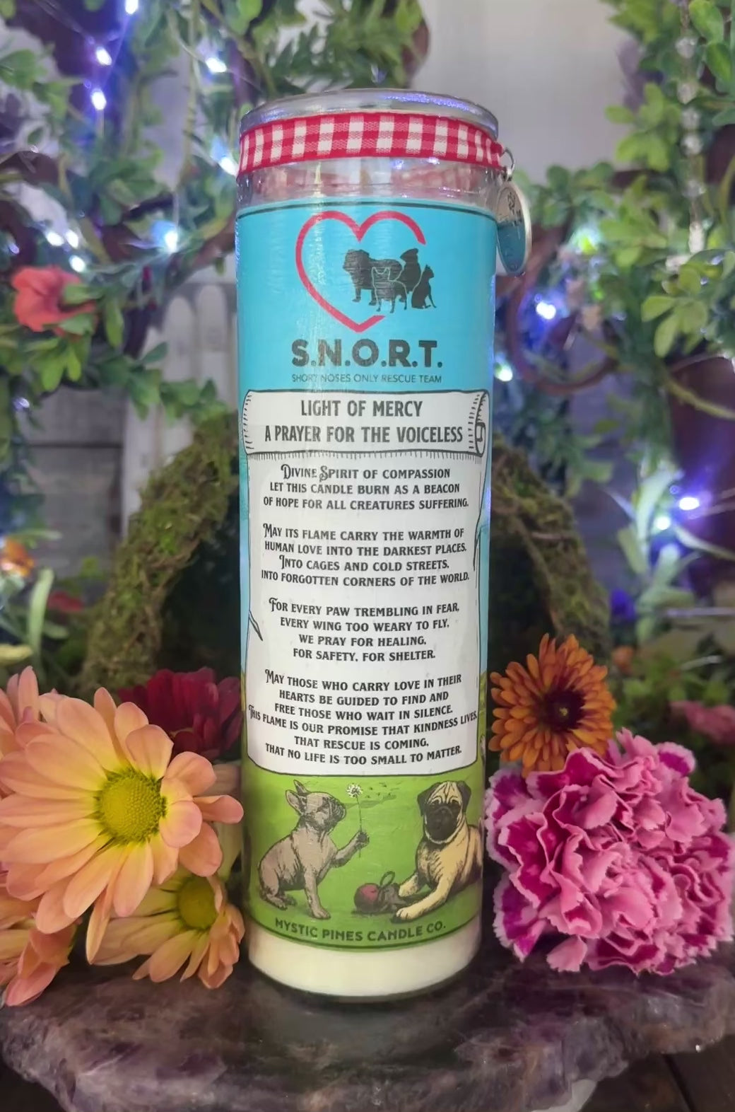 S.N.O.R.T. Light of Mercy Intention Candle
