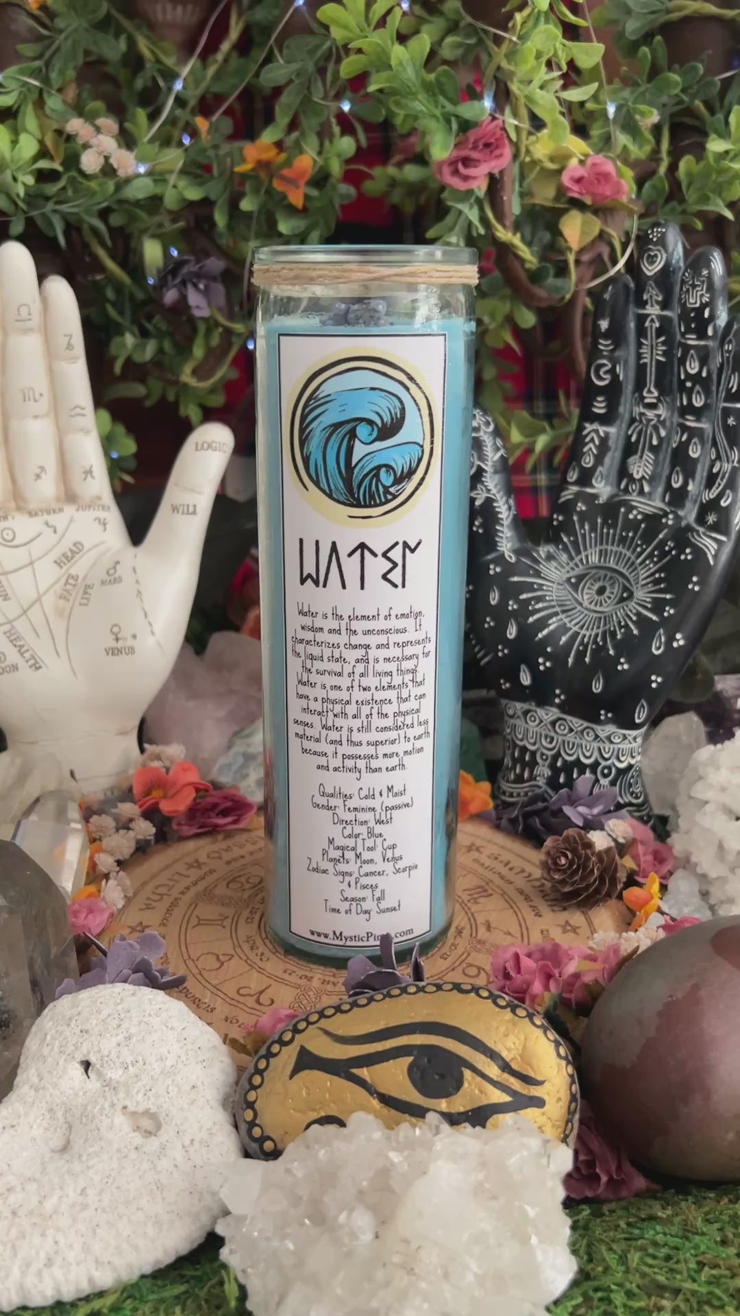 Element of Water Intention Candle