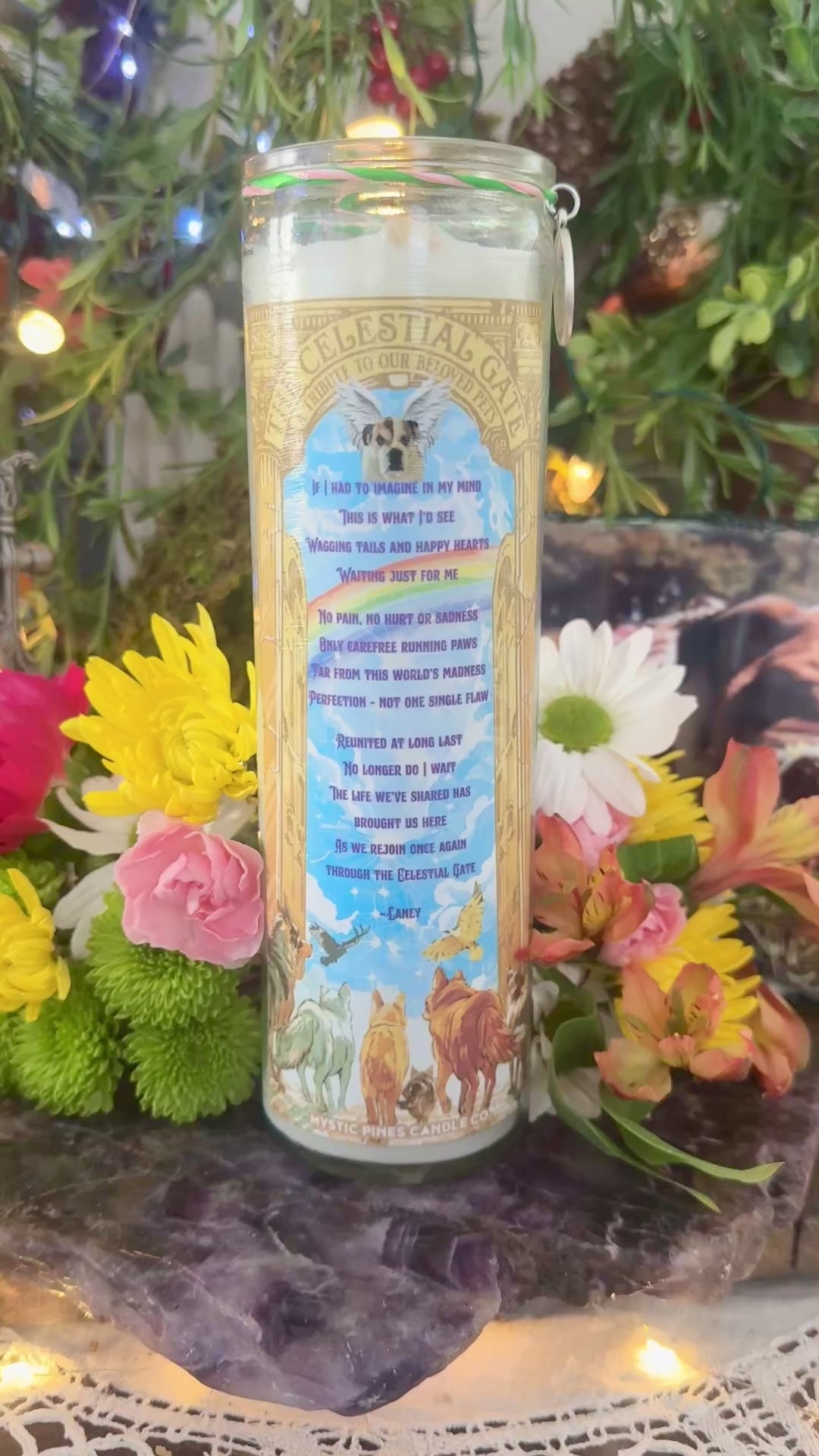 Celestial Gate ~ Pet Memorial Candle