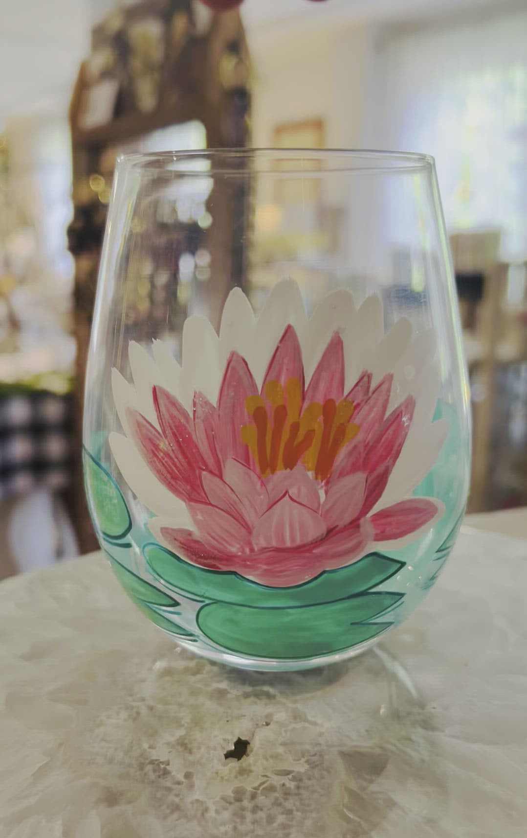 Lotus Stemless Wine Glass by Lolita