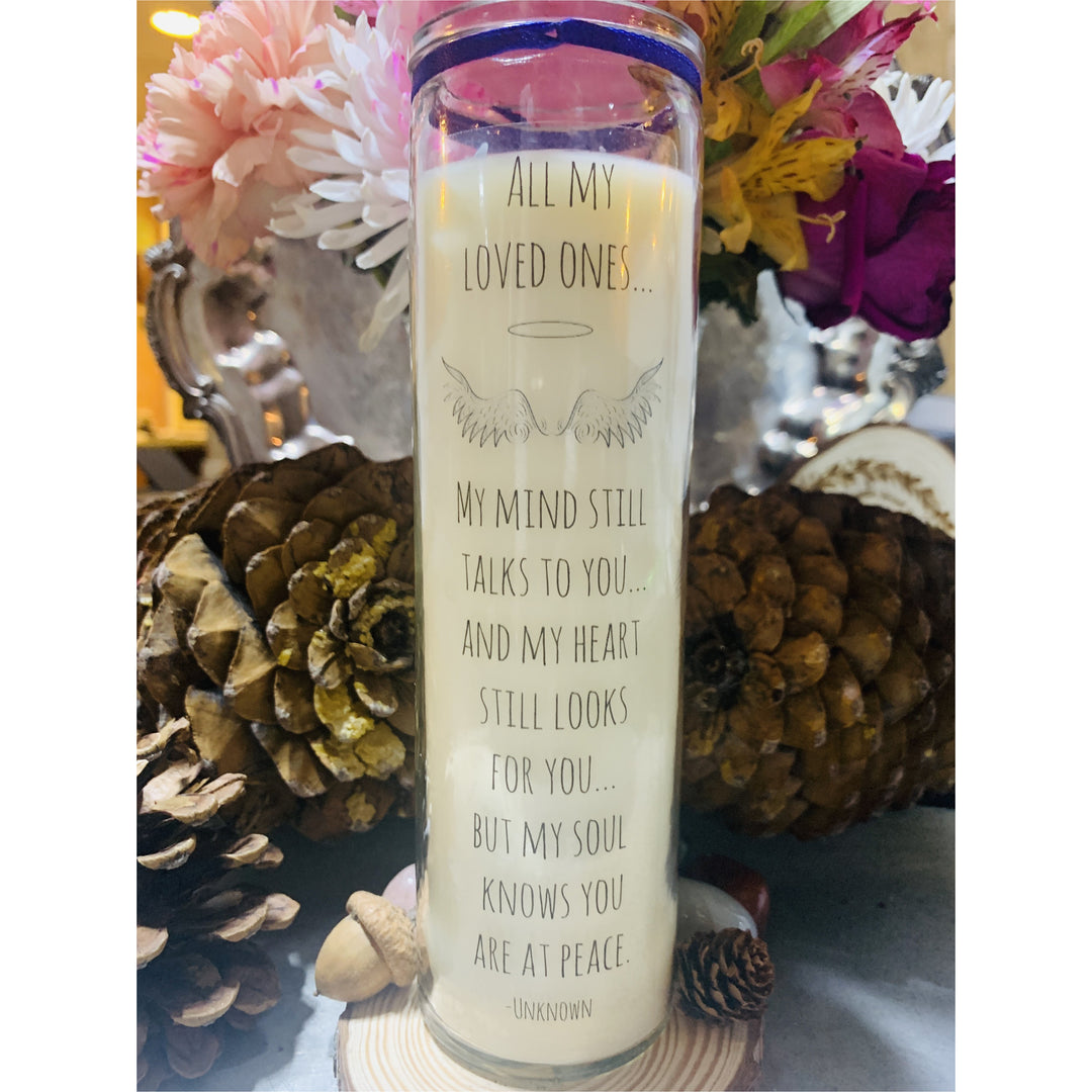 Remembering You With Love Custom Candle