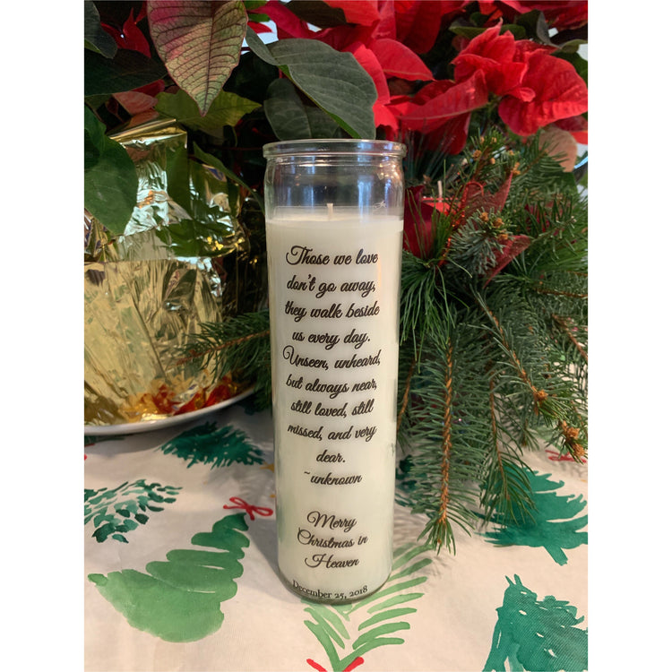 Memorial Custom Candle - Mystic Pines Candle Co. 