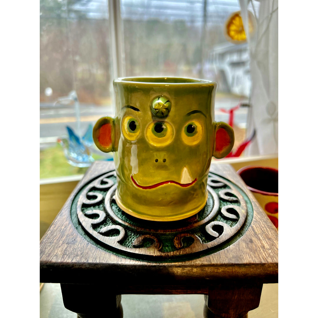 Drinking Buddy - Green Monster - 1 Horn / 1 Tooth