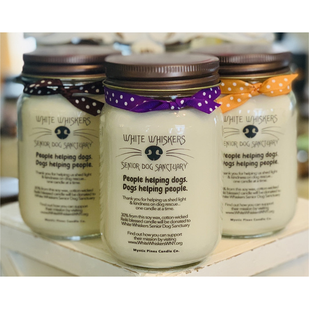 White Whisker’s Senior Dog Sanctuary Candle - Mystic Pines Candle Co. 
